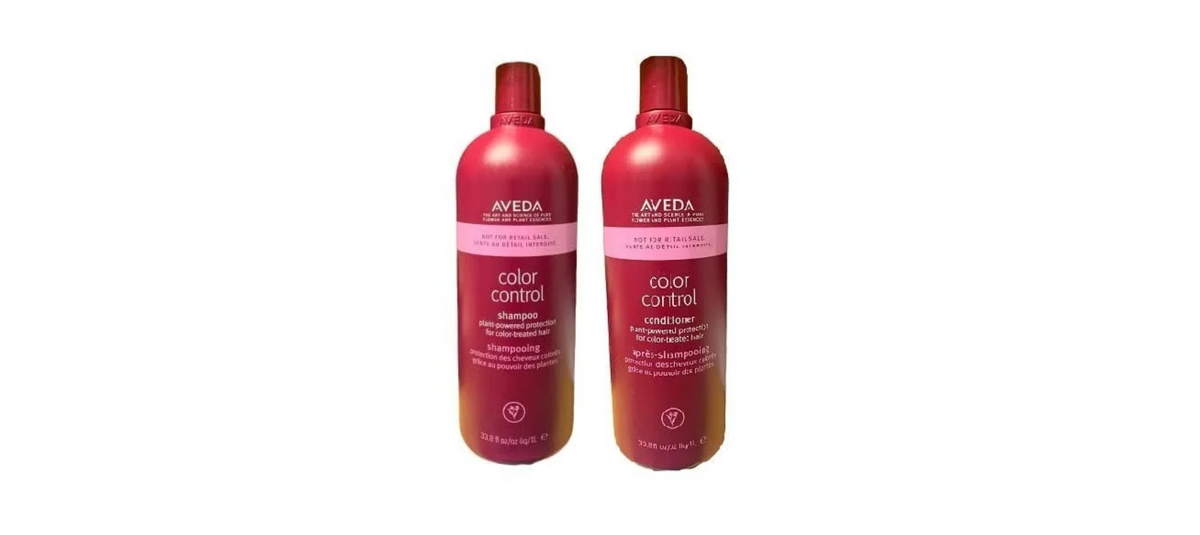 Deals Aveda Color Control Liter Shampoo and Conditioner