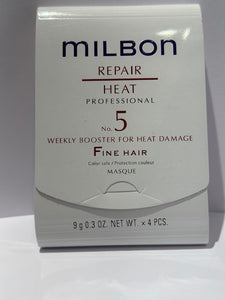 Milbon Repair Heat Protective Professional # 5 Weekly Fine Hair 0.3 oz