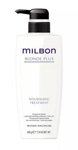 Milbon Blonde Plus Nourishing Treatment 16.9 oz for Bleached hair