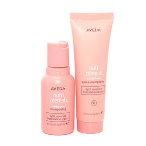 Aveda NutriPlenish light Moisture Shampoo 1.7 oz & Conditioner travel SET