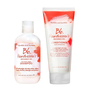 Bumble and Bumble Hairdresser's Invisible Oil Sulfate Free Shampoo 8.5 oz & Conditioner 6.7 oz