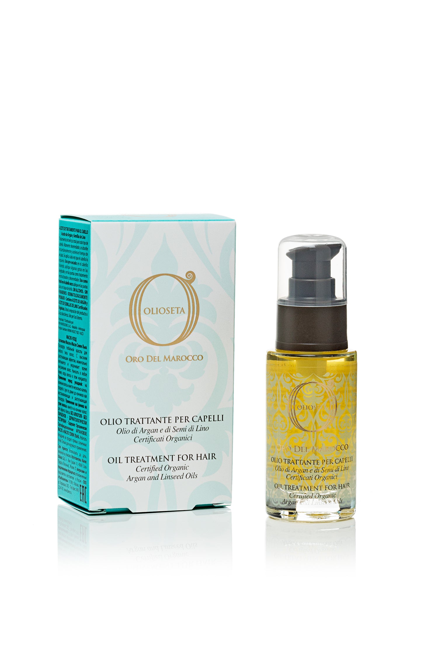 Olioseta Oro del Marocco ヘアオイル 100ml✖️2本 OLIOSETA Oro Del Marocco Oil Treatment For Hair 1.1oz Certified