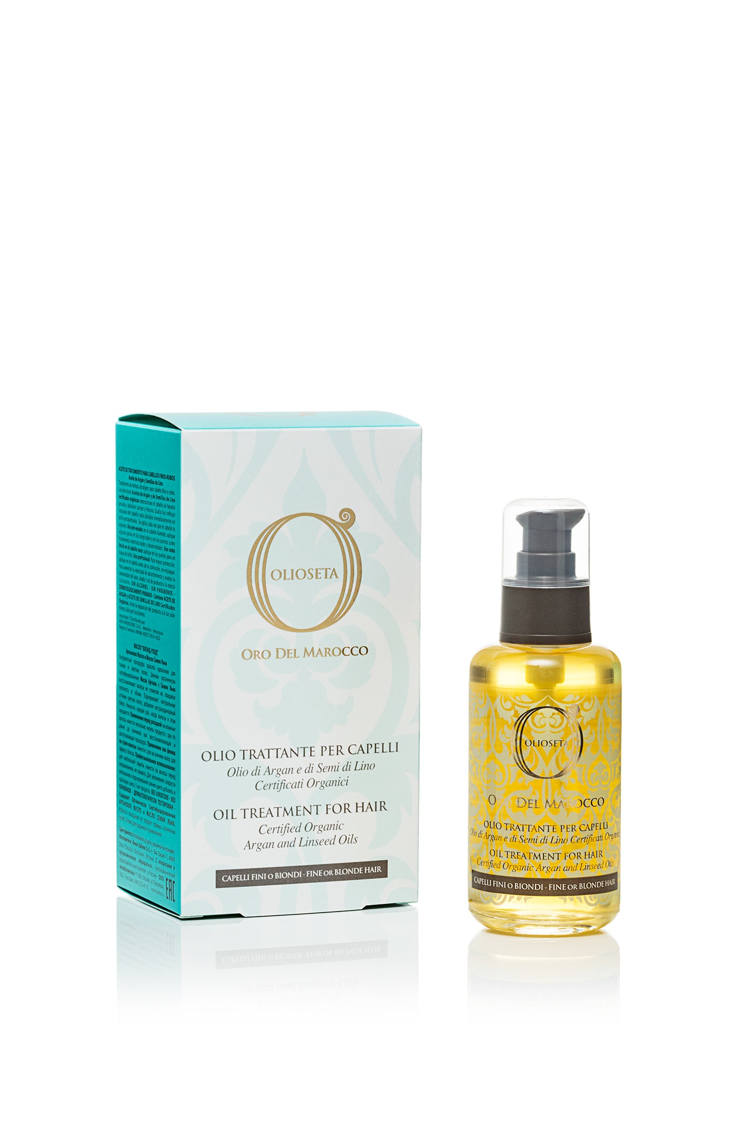 OLIOSETA Oro Del Marocco Oil Treatment For Fine Or Blonde Hair 3.4