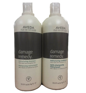 Aveda Damage Remedy Shampoo & Conditioner 33.8 oz each Duel Set RETAIL