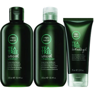 Paul Mitchell Tea Tree Special Shampoo 10oz, Conditioner 10oz, Tea Tree Firm Hold Gel 2.5oz 3PCS SET