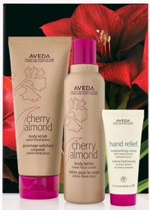 Aveda Cherry Almond Softening Body Trio Lotion Body scrub Moisturizing Creme