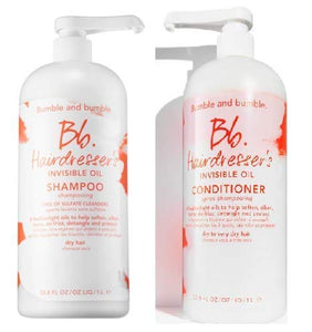 Bumble and Bumble Hairdresser's Invisible Oil Sulfate Free Shampoo 33.8oz & Conditioner 33.8 oz